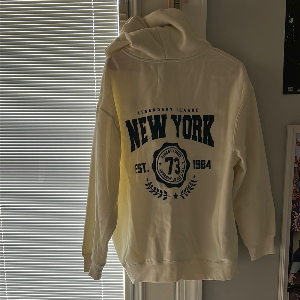 Cream New York Graphic Hoodie